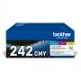 Originalus Brother TN-242CMY tonerio kasetės rinkinys 1 vnt. (žalsvai mėlyna, rausvai violetinė, geltona)