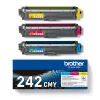 Originalus Brother TN-242CMY tonerio kasetės rinkinys 1 vnt. (žalsvai mėlyna, rausvai violetinė, geltona)