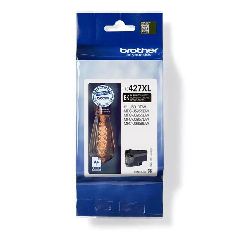 Brother LC-427XLBK originali didelės talpos juoda kasečių 1 vnt.