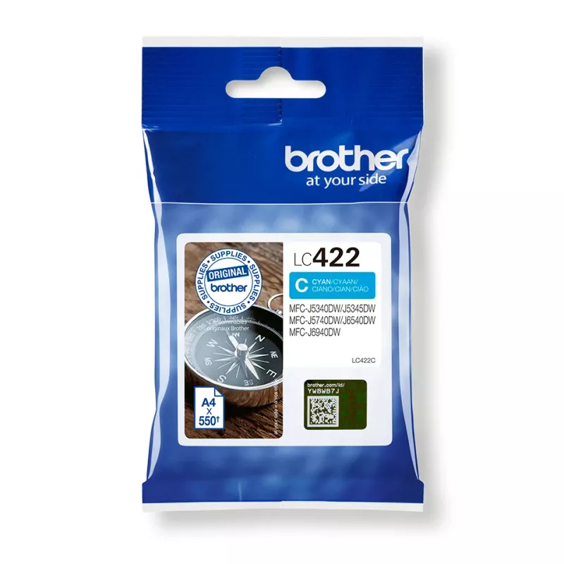 Brother LC422C kasetė 1 vnt. Originali Cian