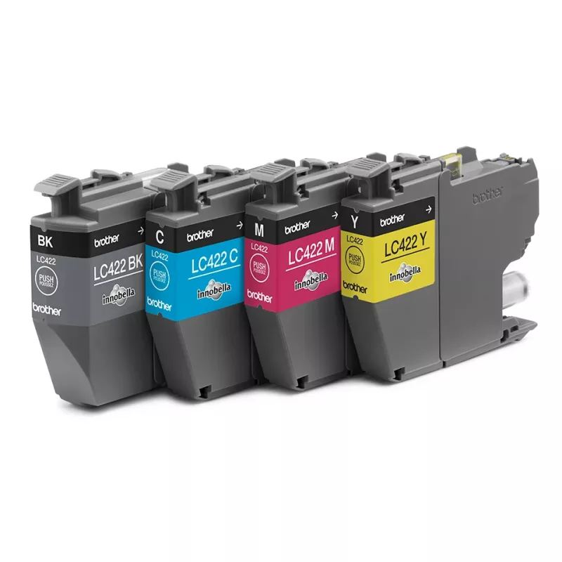 Originalus Brother LC422VAL rašalo kasetės komplektas 4 vnt. Juoda, Žydra, Violetinė, Geltona
