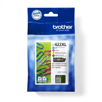 Originalus Brother LC422XLVAL rašalo kasetės komplektas 4 vnt. Juoda, Cyan, Magenta, Geltona