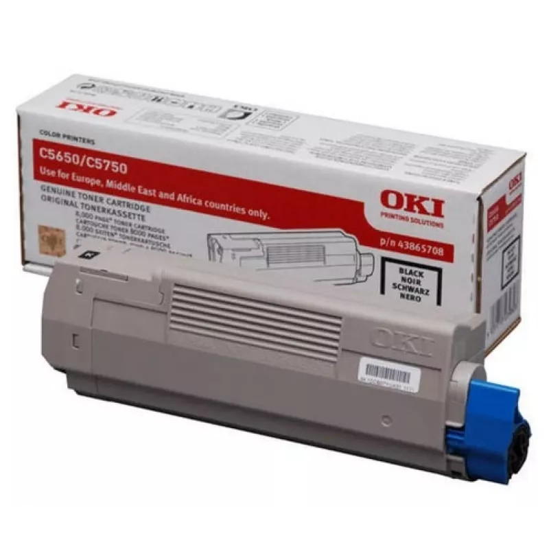 OKI 43865708 Originalus juodas kasetė – 8000 puslapių