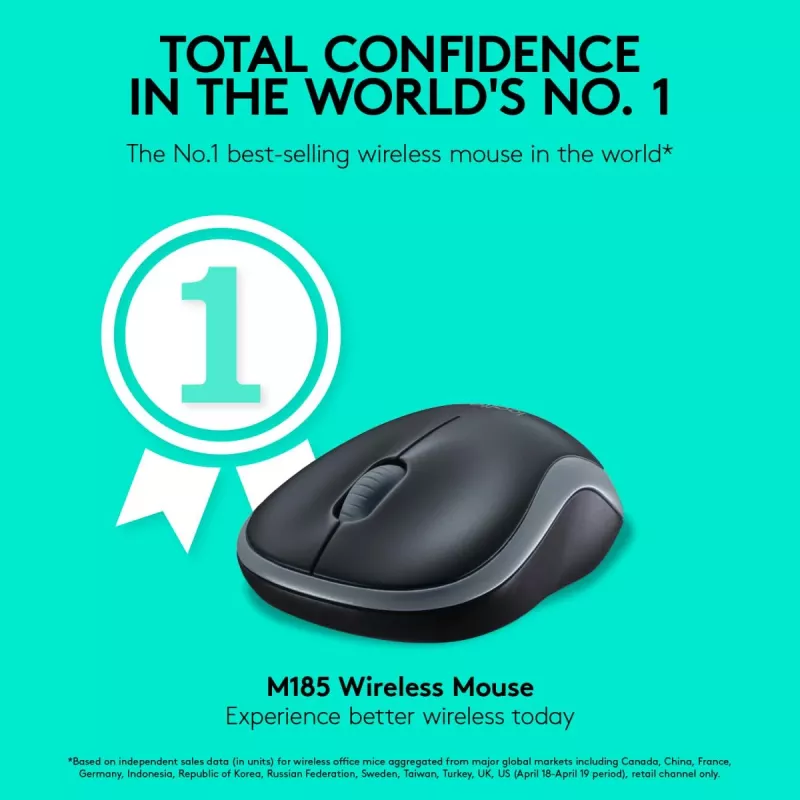 Belaidė pelė LOGITECH M185 Mėlyna