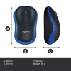 Belaidė pelė LOGITECH M185 Mėlyna