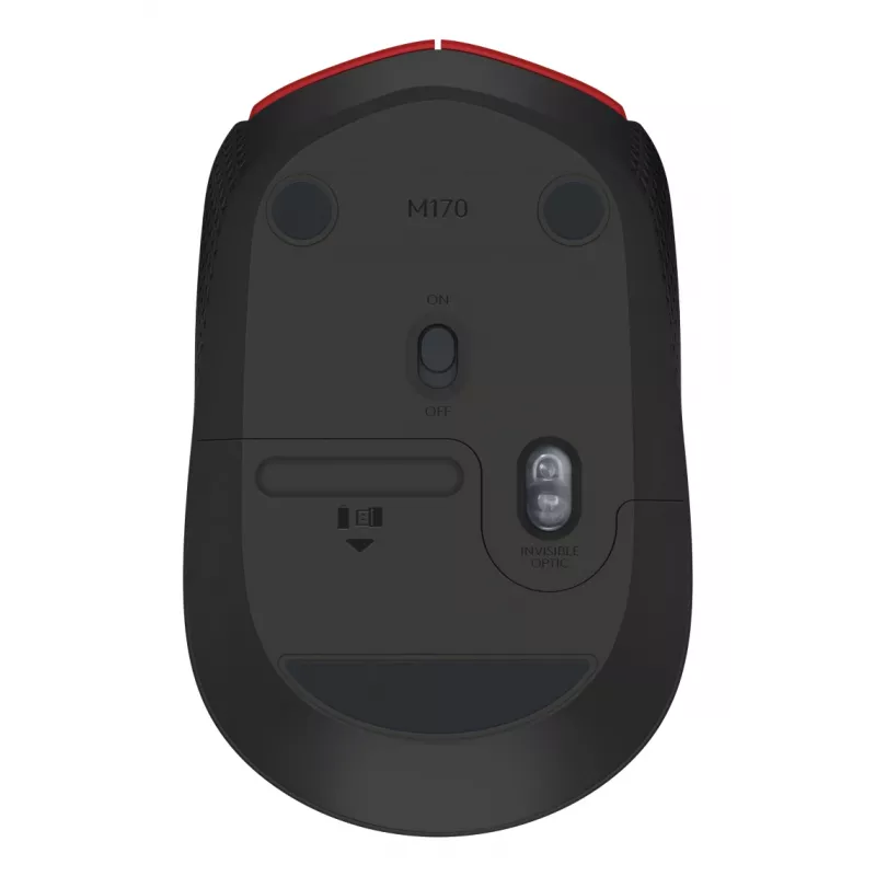 LOGITECH M171 belaidė pelė raudona