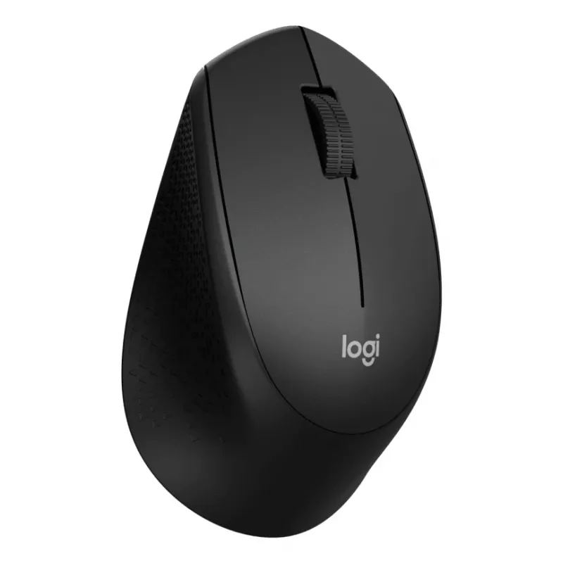 LOGITECH M330 Silent Plus juoda belaidė tylioji pelė