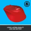 LOGITECH M330 Silent Plus raudona