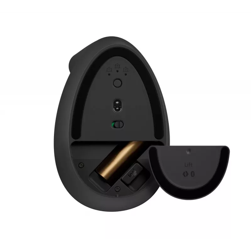 LOGITECH Lift vertikali ergonominė pelė – kairiarankiams – belaidė – grafito juoda