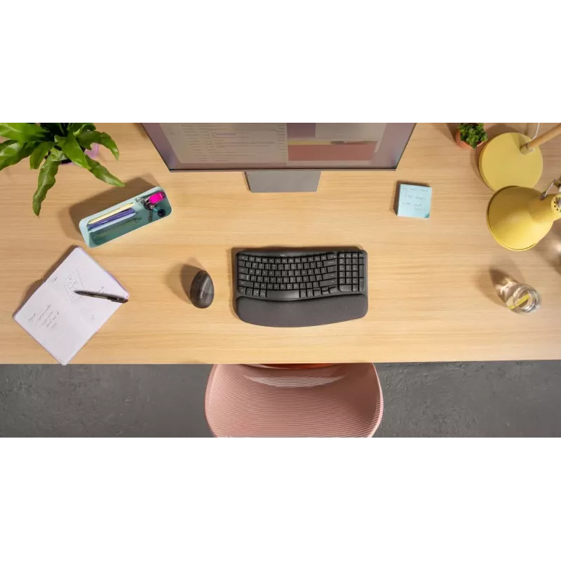 LOGITECH Lift vertikali ergonominė pelė – kairiarankiams – belaidė – grafito juoda