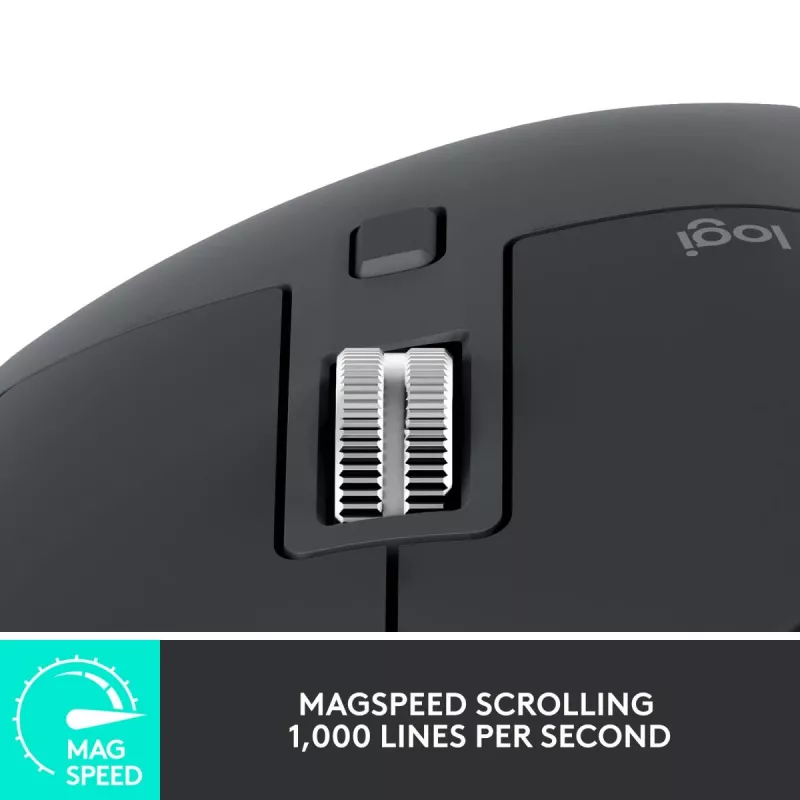 LOGITECH MX Master 3S – Belaidė pelė – Grafito spalva