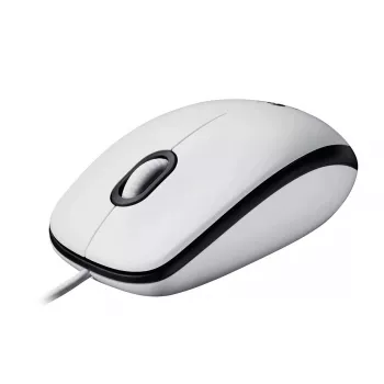 LOGITECH M100 Pelė pilno dydžio, dešinei ir kairei rankai, optinė, 3 mygtukai, laidinė USB