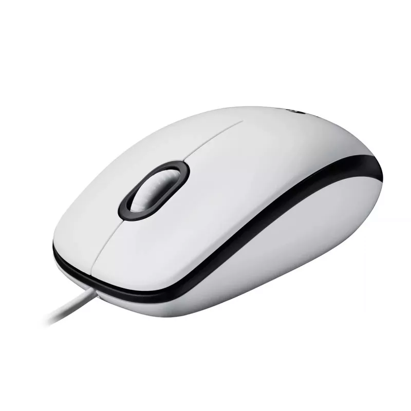 LOGITECH M100 Pelė pilno dydžio, dešinei ir kairei rankai, optinė, 3 mygtukai, laidinė USB