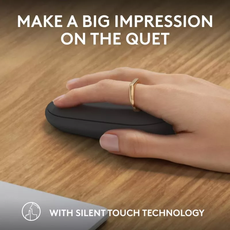 Pelė Logitech M350S juoda USB belaidė optinė