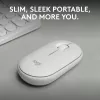 Pelė Logitech M350S balta USB belaidė optinė