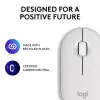 Pelė Logitech M350S balta USB belaidė optinė