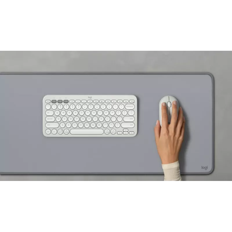 Pelė Logitech M350S balta USB belaidė optinė