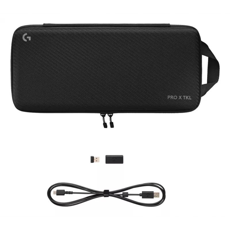Belaidė klaviatūra Logitech PRO X TKL US juoda 920-012136