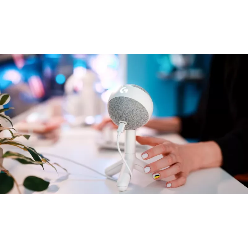 LOGITECH Yeti Orb - USB - Mikrofonas - Baltas