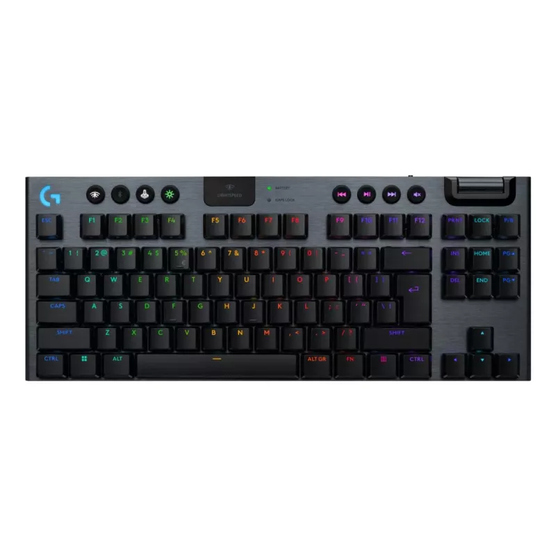 Logitech G G915 X LIGHTSPEED klaviatūra, žaidimų, USB, RF belaidė, Bluetooth, QWERTY, US International, juoda