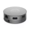 DELL Pro 7-in-1 USB-C kelioninis stotelė - DA310, laidinis, USB 3.2 Gen 2 Type-C, 10/100/1000 Mbit/s, sidabrinis, 3840 x 2160 pikselių