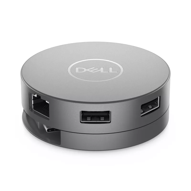 DELL Pro 7-in-1 USB-C kelioninis stotelė - DA310, laidinis, USB 3.2 Gen 2 Type-C, 10/100/1000 Mbit/s, sidabrinis, 3840 x 2160 pikselių
