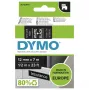 DYMO D1 juostelės etiketėms | Baltas spaudinys ant juodos juostos | 12 mm x 7 m | Lipnios etiketės LabelManager žymekliams | Pagaminta Europoje