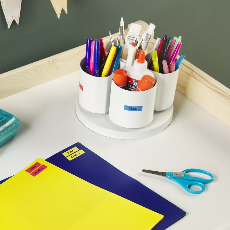 DYMO S0721650 juosta etiketėms LetraTag, 12 mm x 4 m, juoda ant mėlynos
