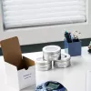 DYMO LetraTag plastikinės etiketės | 12 mm x 4 m ritinys | juodas šriftas ant baltos juostos | lipnios etiketės visiems LetraTag žymekliams
