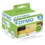 DYMO Authentic LabelWriter dideli adresų lipdukai | 36mm x 89mm | juodas spausdinimas ant skaidrių lipdukų | 2 ritinėliai po 130 (260 lengvai nuimamų lipdukų) | lipnūs | skirta LabelWriter etikečių spausdintuvams
