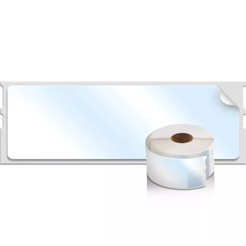 DYMO Authentic LabelWriter dideli adresų lipdukai | 36mm x 89mm | juodas spausdinimas ant skaidrių lipdukų | 2 ritinėliai po 130 (260 lengvai nuimamų lipdukų) | lipnūs | skirta LabelWriter etikečių spausdintuvams