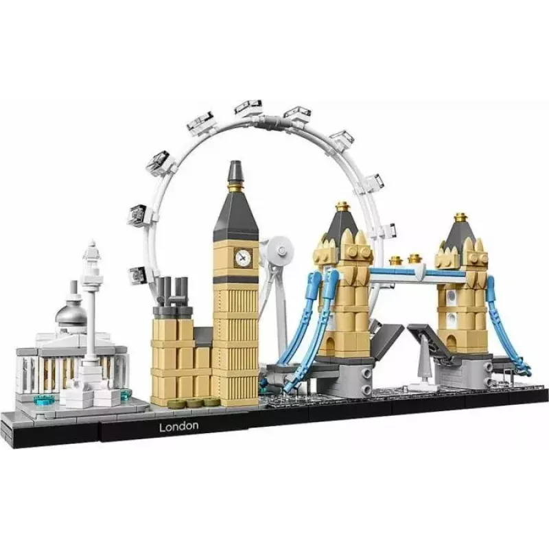 LEGO Architecture London 21034 statybinis rinkinys – 468 dalys, miesto orientyrų modelis