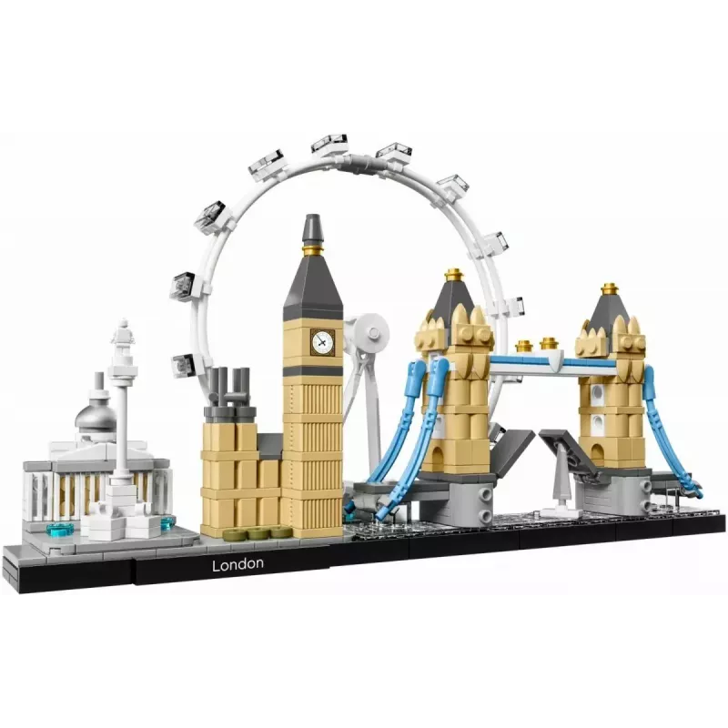LEGO Architecture London 21034 statybinis rinkinys – 468 dalys, miesto orientyrų modelis
