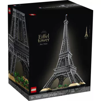 LEGO Icons Eifelio bokštas 10307 konstrukcinis rinkinys – 10 001 detalė, modelis suaugusiems (18+), 1490 mm aukštis