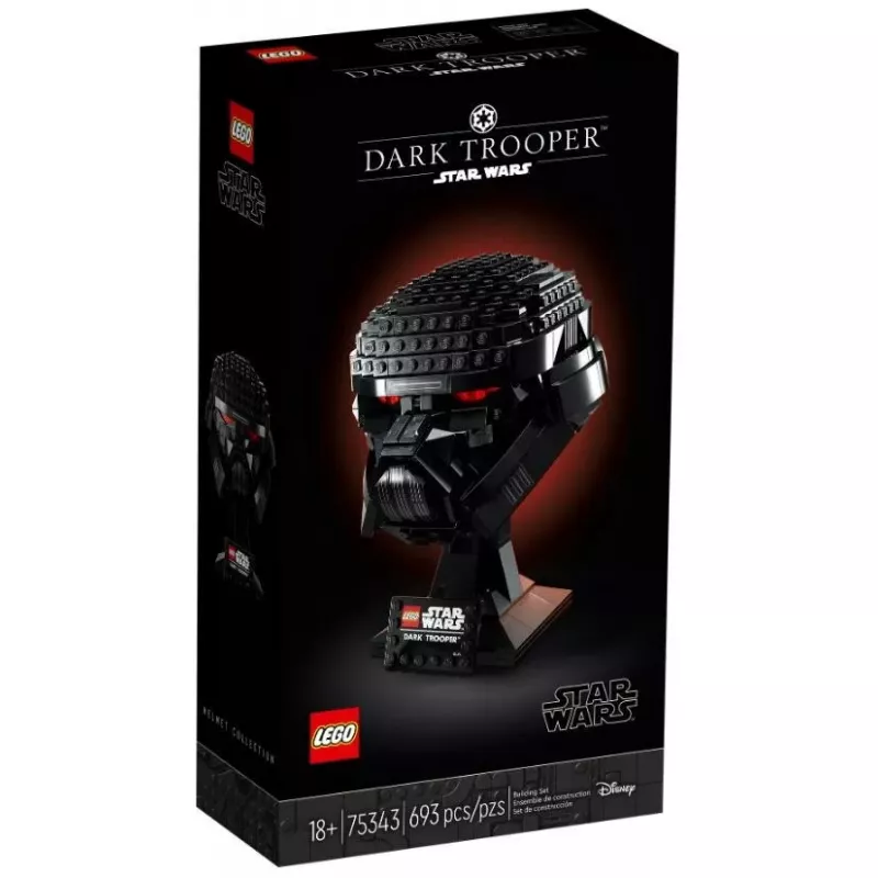 LEGO Star Wars Dark Trooper Helm 75343 kolekcinis modelis detalus dizainas