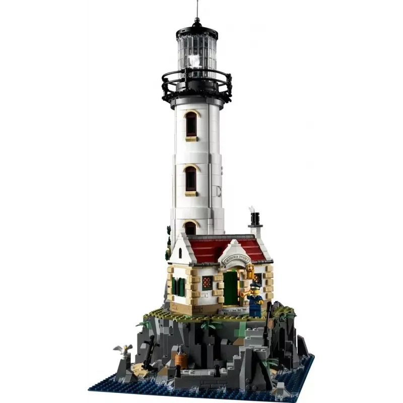 LEGO Ideas motorizuotas švyturio rinkinys 21335 — 2065 dalių, motorizuota šviesa ir sukimosi funkcija, 2 minifigūrėlės