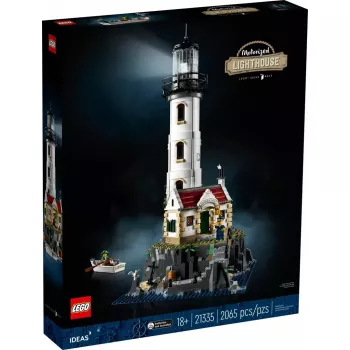 LEGO Ideas motorizuotas švyturio rinkinys 21335 — 2065 dalių, motorizuota šviesa ir sukimosi funkcija, 2 minifigūrėlės