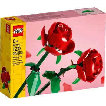 LEGO 40460 Gėlių rožių rinkinys konstruktorius, 120 dalių, 260 mm aukščio