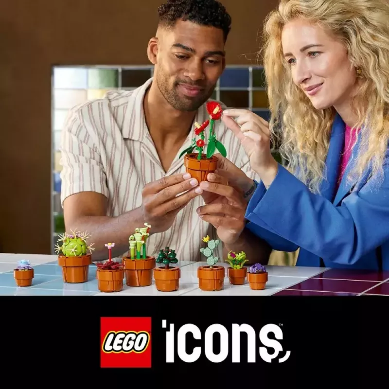 LEGO Icons Mini Plants rinkinys 10329 – 9 mažų augalų modelių, 758 dalių, nuo 18 metų