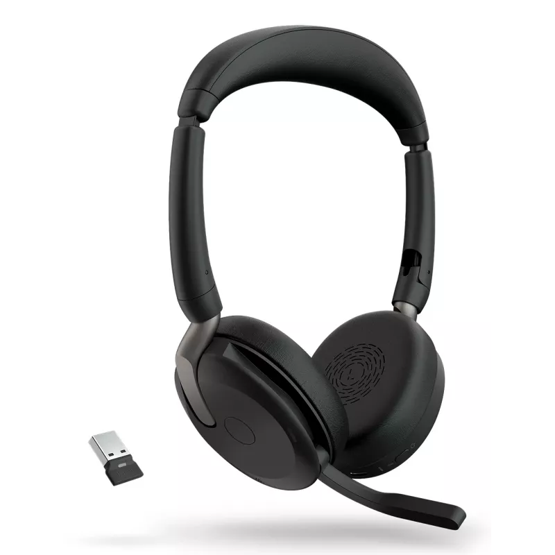 Jabra Evolve2 65 Flex - Link380a UC Stereo (belaidis įkrovimas)