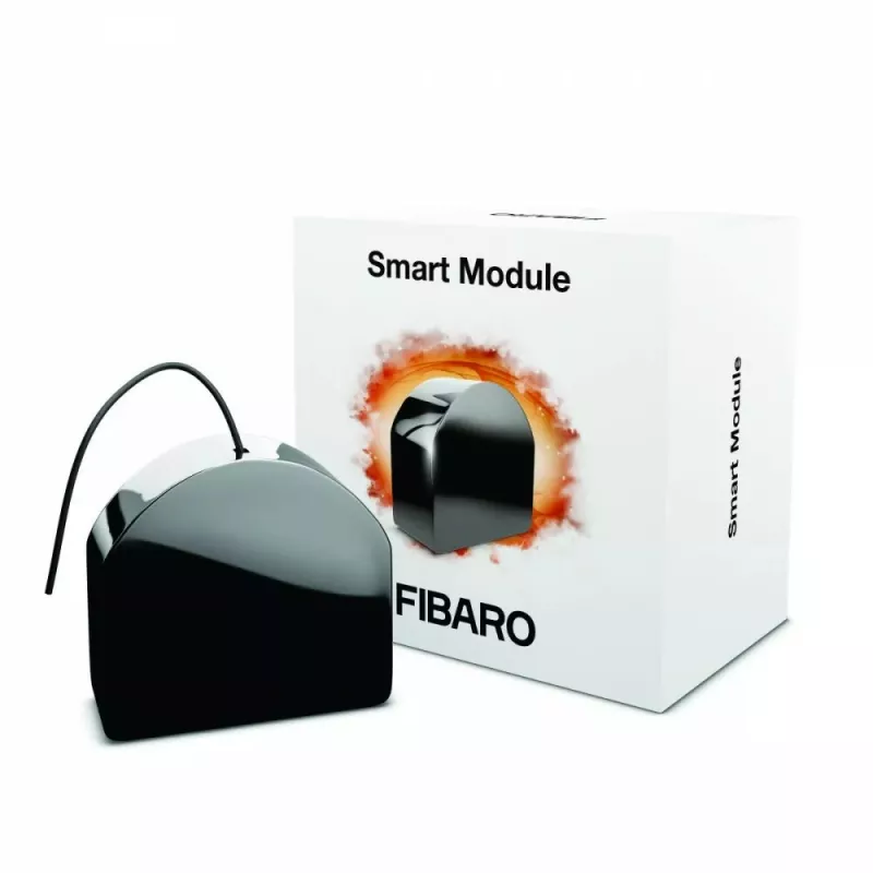 Fibaro FGS-214 Z-Wave Plus išmanusis modulis – relė montavimui į dėžutę ar DIN bėgį, 2,5 kW
