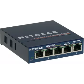 NETGEAR GS105 Nevaldomas Gigabit Ethernet (10/100/1000) jungiklis, mėlynas