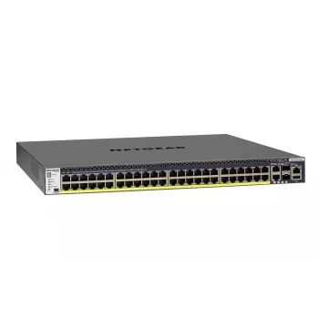 NETGEAR M4300-52G-PoE+ 550W PSU valdomas L2/L3/L4 Gigabit Ethernet (10/100/1000) „Power over Ethernet“ (PoE+) 1U juodas