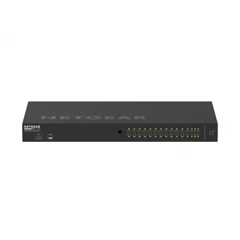 NETGEAR GSM4230P-100EUS valdomas tinklo jungiklis L2/L3 Gigabit Ethernet PoE 1U juodas