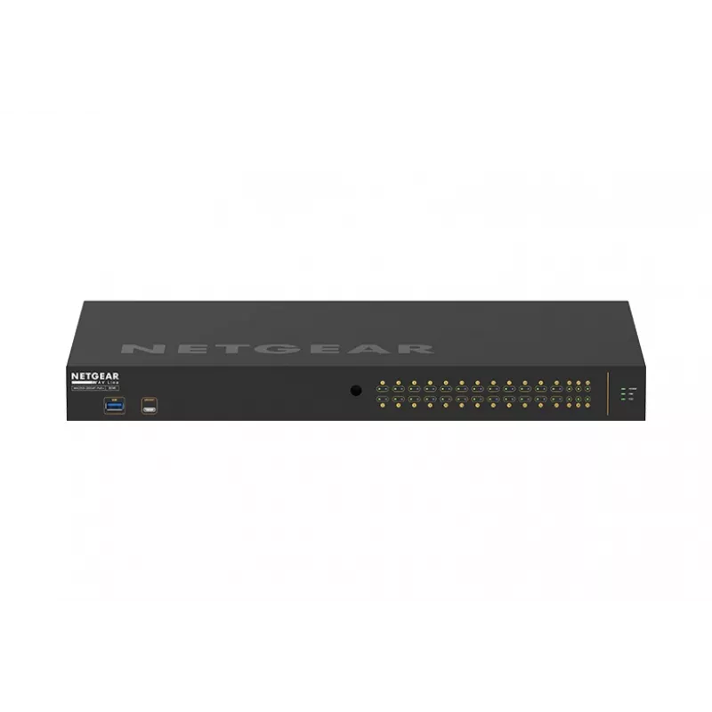 NETGEAR GSM4230P-100EUS valdomas tinklo jungiklis L2/L3 Gigabit Ethernet PoE 1U juodas