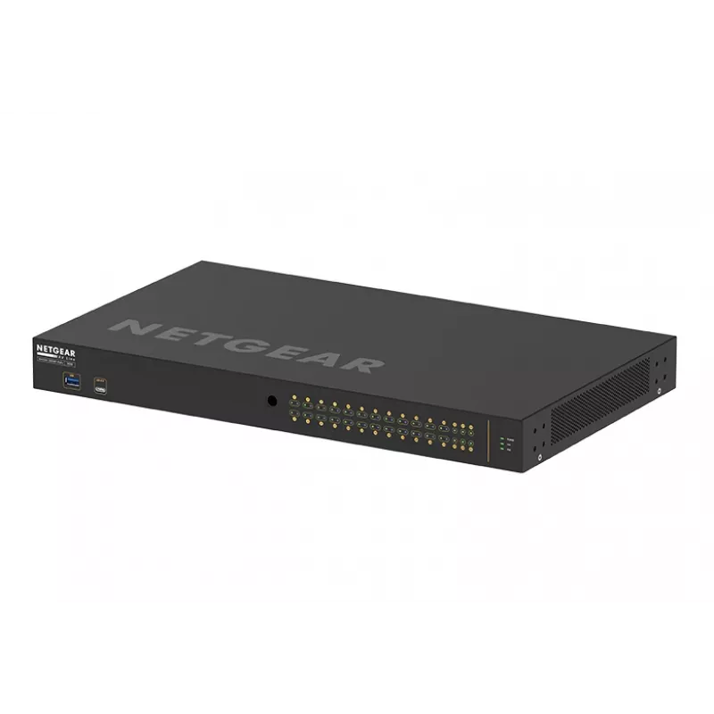 NETGEAR GSM4230P-100EUS valdomas tinklo jungiklis L2/L3 Gigabit Ethernet PoE 1U juodas