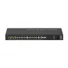 NETGEAR GSM4230P-100EUS valdomas tinklo jungiklis L2/L3 Gigabit Ethernet PoE 1U juodas