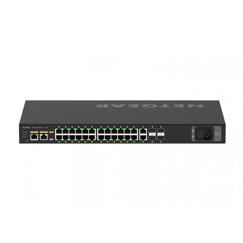 NETGEAR GSM4230P-100EUS valdomas tinklo jungiklis L2/L3 Gigabit Ethernet PoE 1U juodas