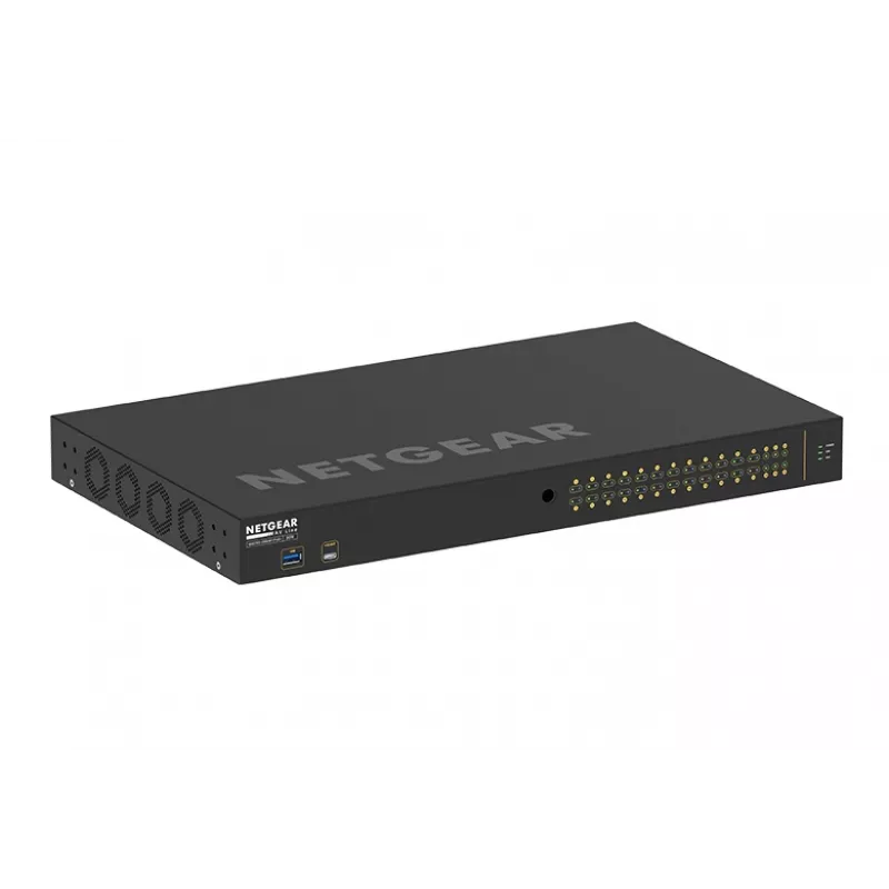 NETGEAR GSM4230P-100EUS valdomas tinklo jungiklis L2/L3 Gigabit Ethernet PoE 1U juodas