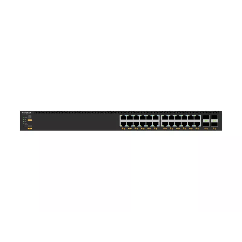 NETGEAR M4350-24X4V valdomas L3 10G Ethernet (100/1000/10000) Power over Ethernet (PoE) 1U juodas